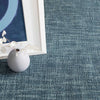 Crosshatch Denim Micro Hooked Wool Rug Rugs