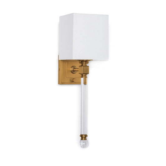 Crystal Tail Sconce Sconces Natural Brass