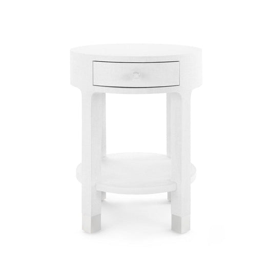 Dakota Round Side Table White