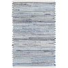 Denim Rag Ribbed Woven Cotton Rug Rugs