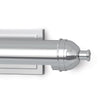 Devon Picture Light - Small Polished Nickel right side. Detail view.