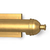 Devon Picture Light - Small Natural Brass right side. Detail view.