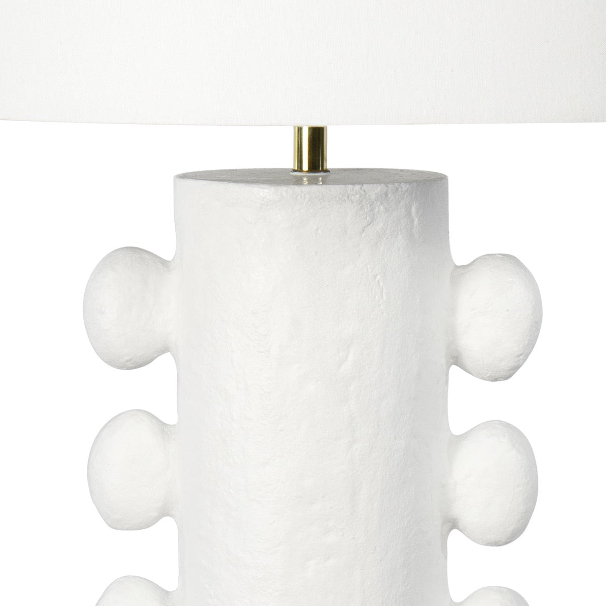 Dolores Metal Table Lamp - Large base detail. Close-up detail view.