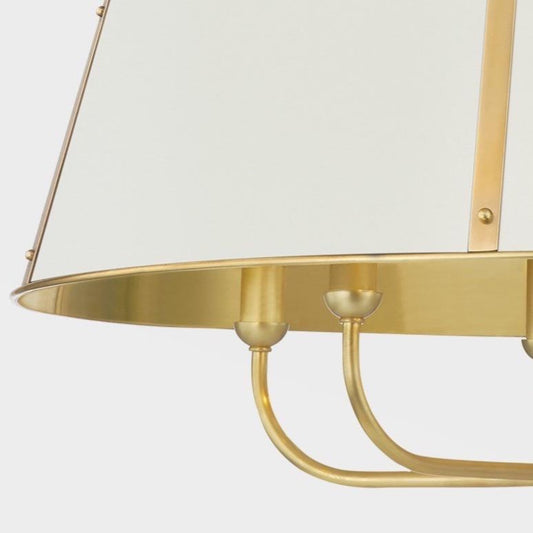 Dorset Ivory Chandelier left side. Detail view.