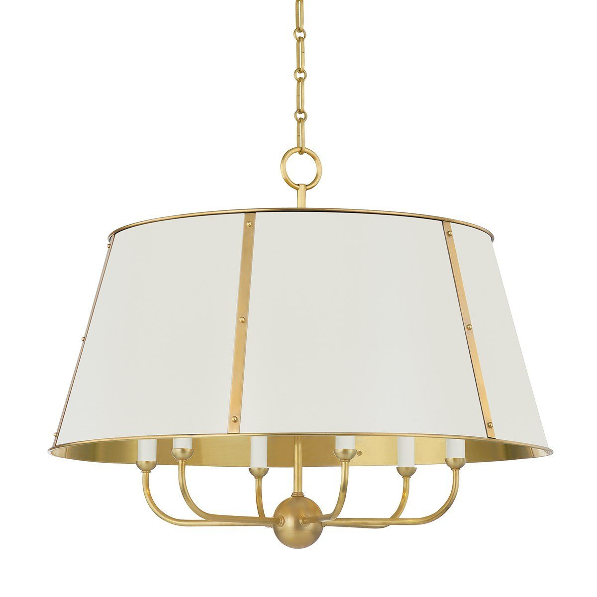 Dorset Ivory Chandelier Large. Front view.