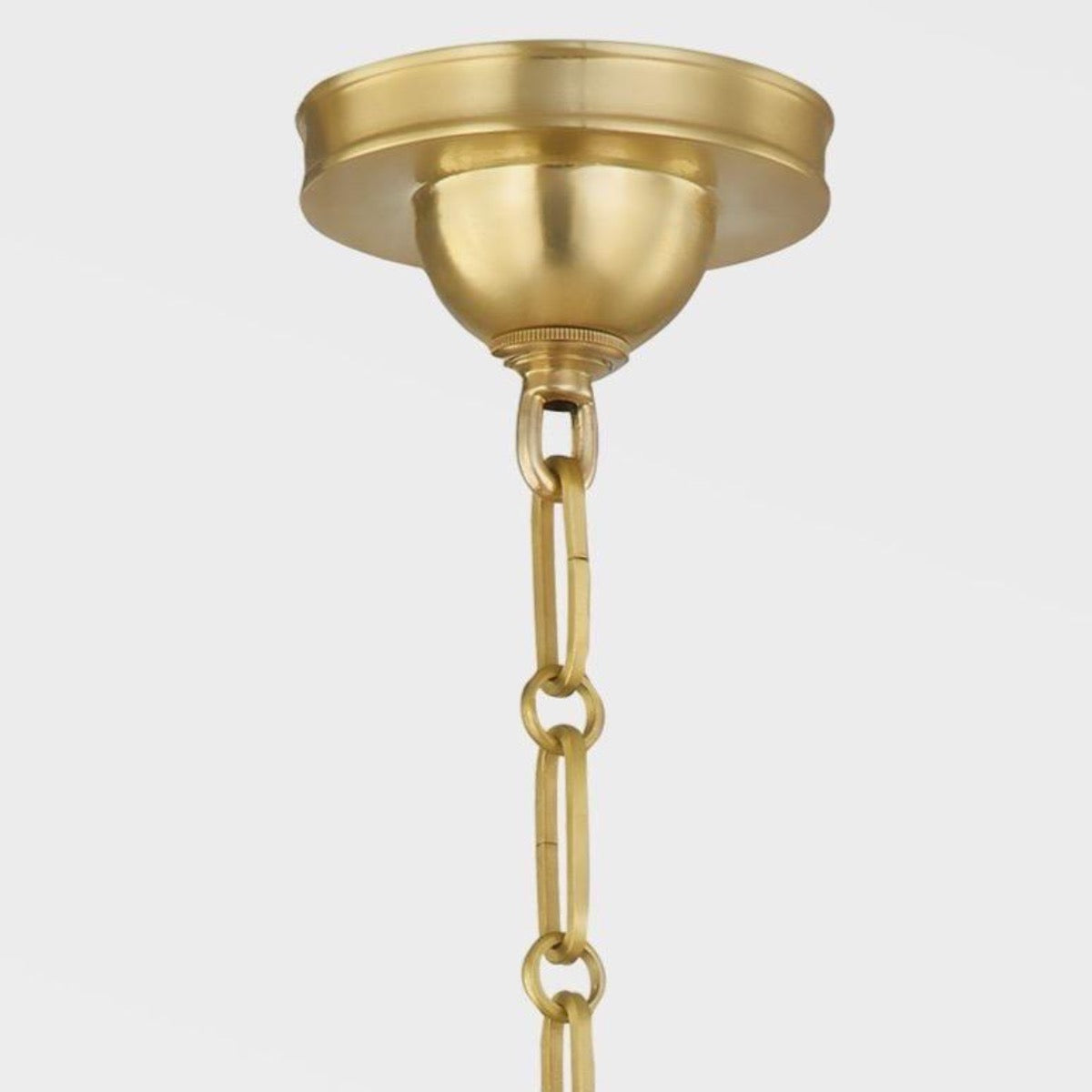 Dorset Navy Chandelier mounting detail. Detail view.