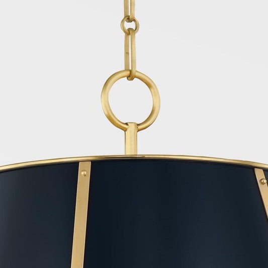 Dorset Navy Chandelier loop. Detail view.