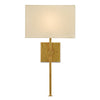 Elgin Sconce. Light on. Front view.