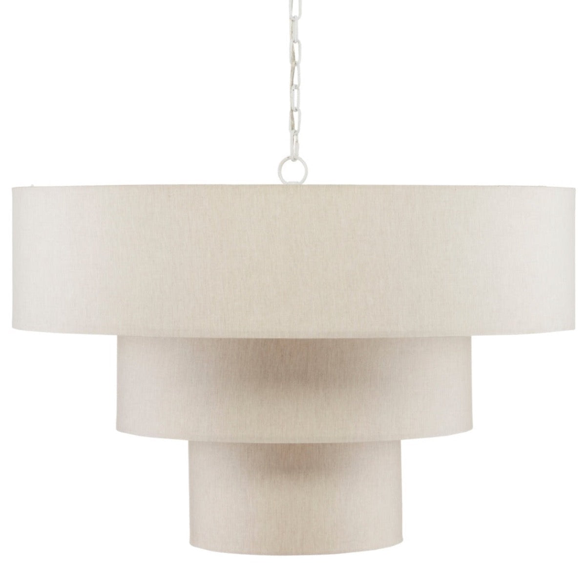 Ezra Chandelier. Light off. Front view.