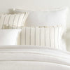 Faye Linen Dove White Sham Bedding