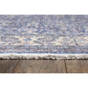 Finlay Rug - Blue edge detail. Close-up detail view.