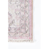 Finlay Rug - Pink corner detail. Close-up detail view.