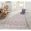 Finlay Rug - Pink styled in a hallway with console. Styled view.