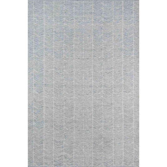 Fletcher Rug - Denim. Top view.