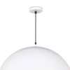 Flynn Pendant - Large White & Gold mounting detail. Detail view.