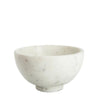 Footed Marble Bowl - Large. Front view.