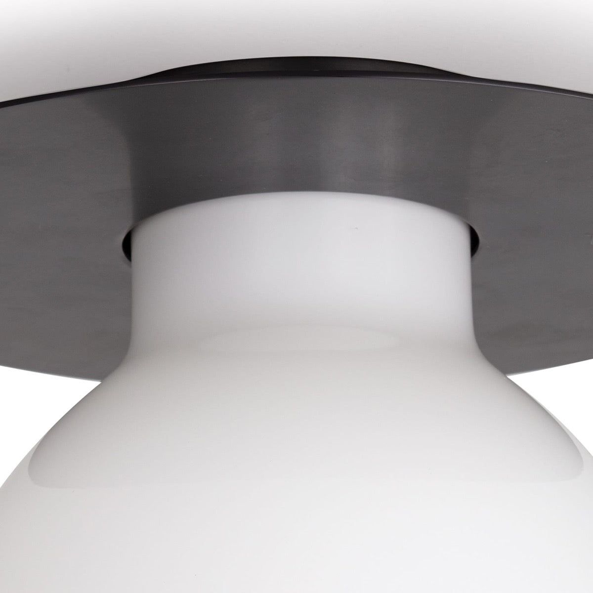 Freya Flush Mount Oil Rubbed Bronze mount. Detail view.