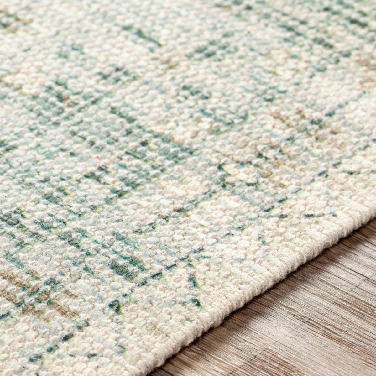 Georgia Rug edge detail. Close-up detail view.