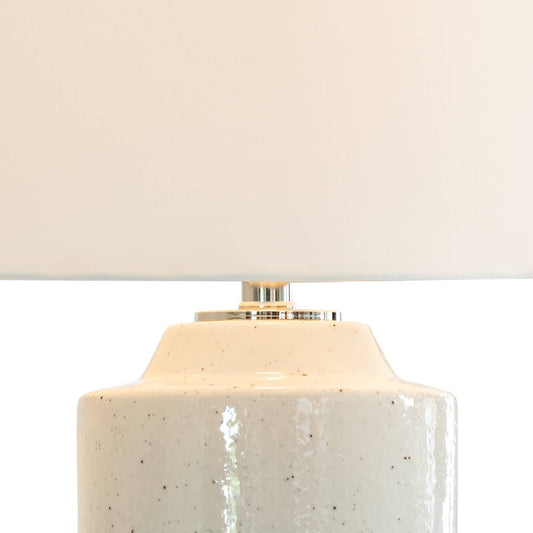 Markus Ceramic Table Lamp base shade. Detail view.