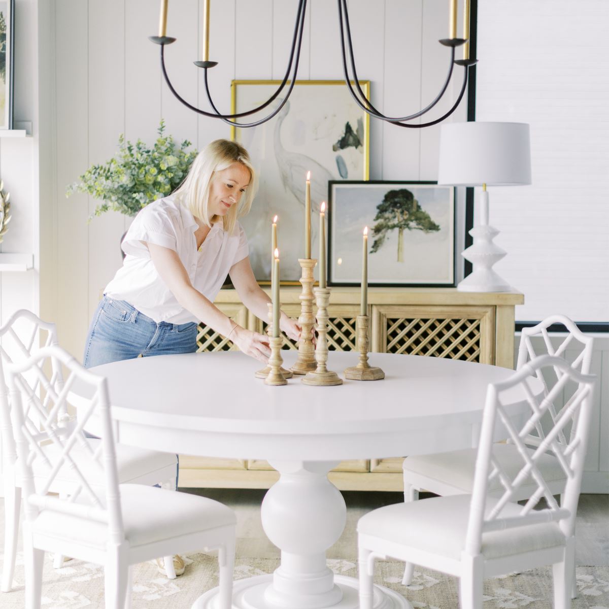 Hand-Dipped Danish Tapers - Olive Objects & Accents