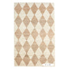 Harwich Natural Woven Jute Rug. Top view.