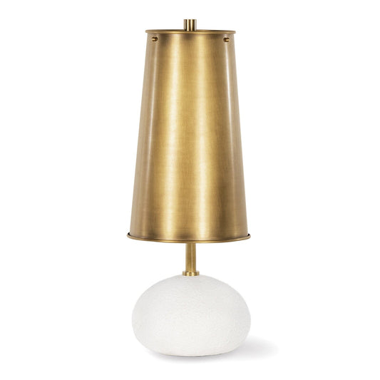 Hattie Concrete Mini Lamp Tables Lamps Natural Brass