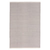 Herringbone Dove Grey Woven Cotton Rug. Top view.