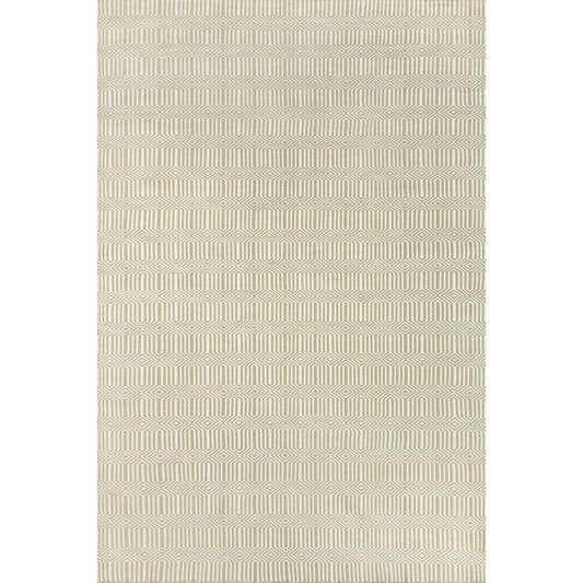 Huron Indoor/Outdoor Rug - Olive Green 2' X 3'. Top view.