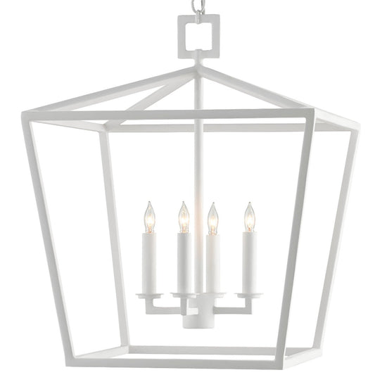 Husdon Lantern - White. Front view.