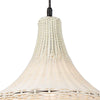 Hyde Outdoor Chandelier White upper shade. Detail view.
