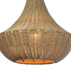 Hyde Outdoor Chandelier lower shade. Detail view.