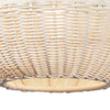 Hyde Outdoor Chandelier White lower shade. Detail view.