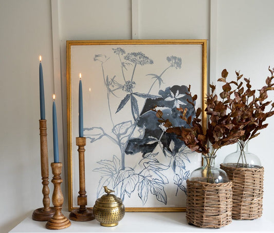 Inked Floral Study I Framed Art