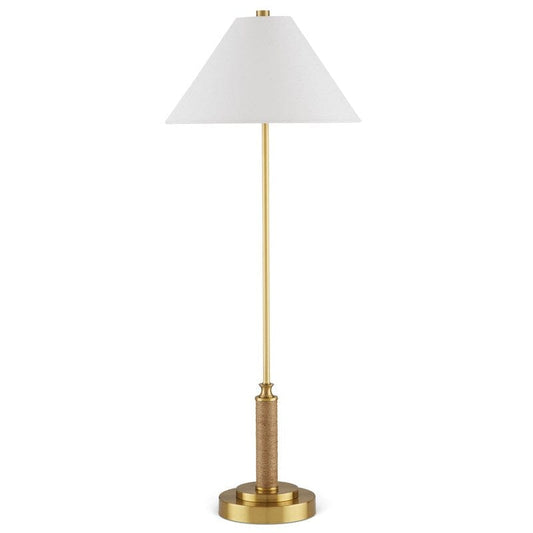 Ippolito Brass Console Lamp Table Lamps