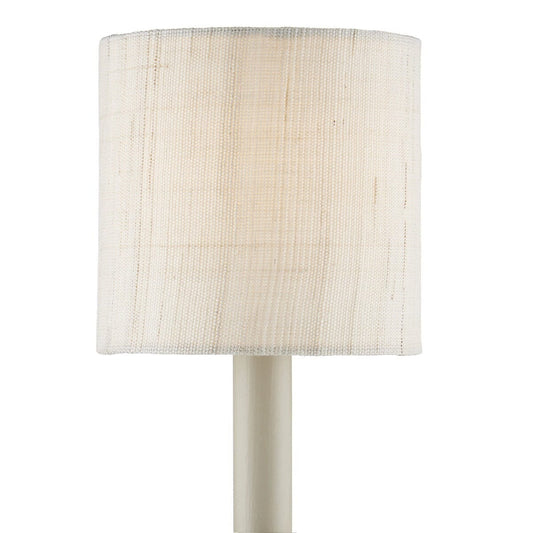 Ivory Fine Grasscloth Drum Chandelier Shade - Set of 2 Shades