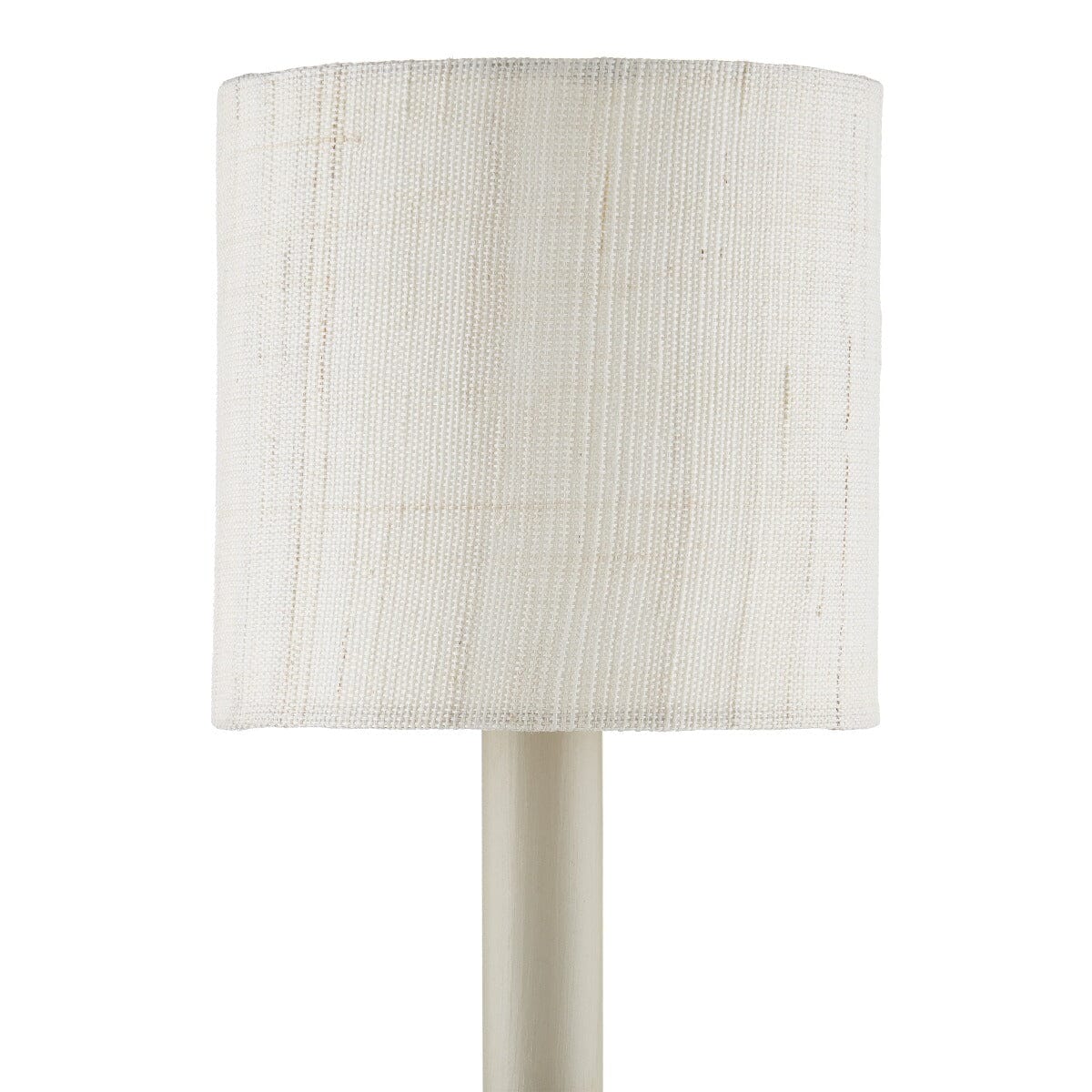 Ivory Fine Grasscloth Drum Chandelier Shade - Set of 2 Shades