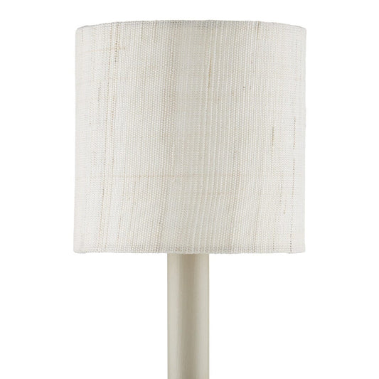 Ivory Fine Grasscloth Drum Chandelier Shade - Set of 2 Shades