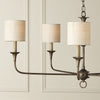 Ivory Fine Grasscloth Drum Chandelier Shade - Set of 2 Shades