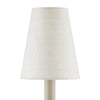 Ivory Fine Grasscloth Tapered Chandelier Shade - Set of 2 Shades