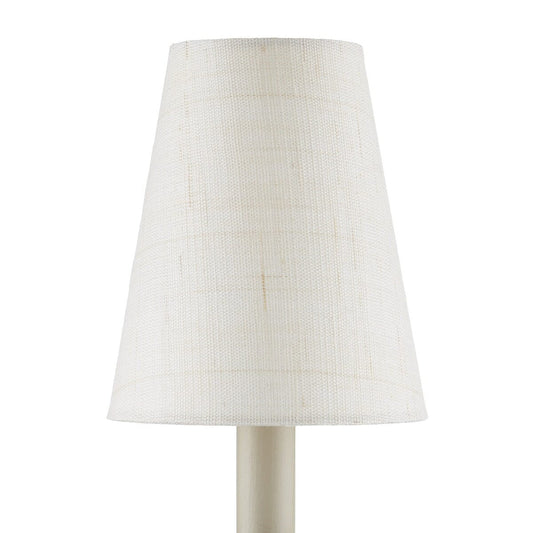 Ivory Fine Grasscloth Tapered Chandelier Shade - Set of 2 Shades