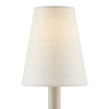 Ivory Fine Grasscloth Tapered Chandelier Shade - Set of 2 Shades