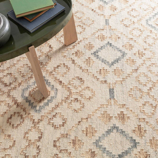 Jelly Roll Sky Woven Wool Rug Rugs