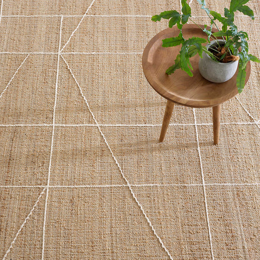 Judson Natural/Ivory Woven Jute Rug RUGS