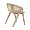 Junie Dining Chair Cerused Oak. Back view.