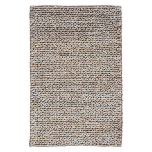 Jute Woven Seaglass Rug. Top view.