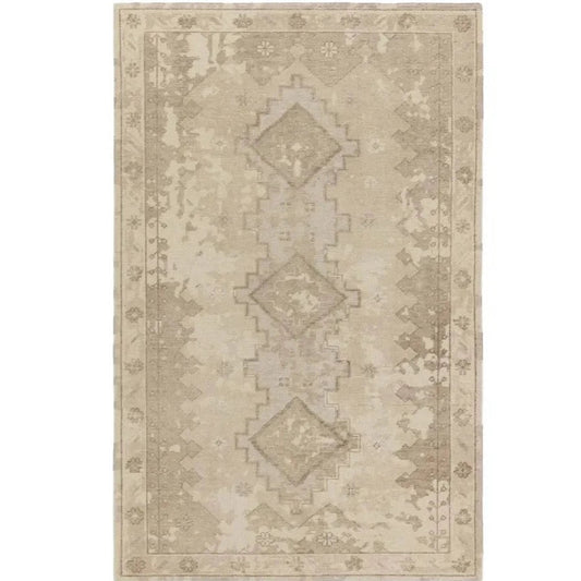 Kai Pathos Taupe Wool Rug