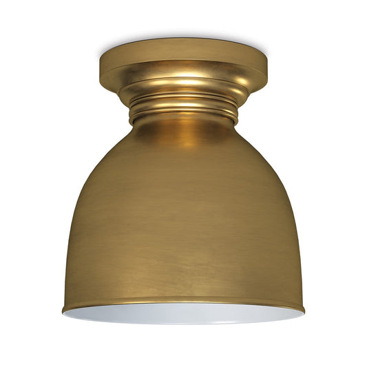 Pantry Flush Mount Natural Brass. Front view.