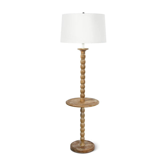Perennial Floor Lamp Natural. Front view.