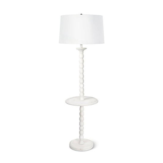 Perennial Floor Lamp White. Front view.