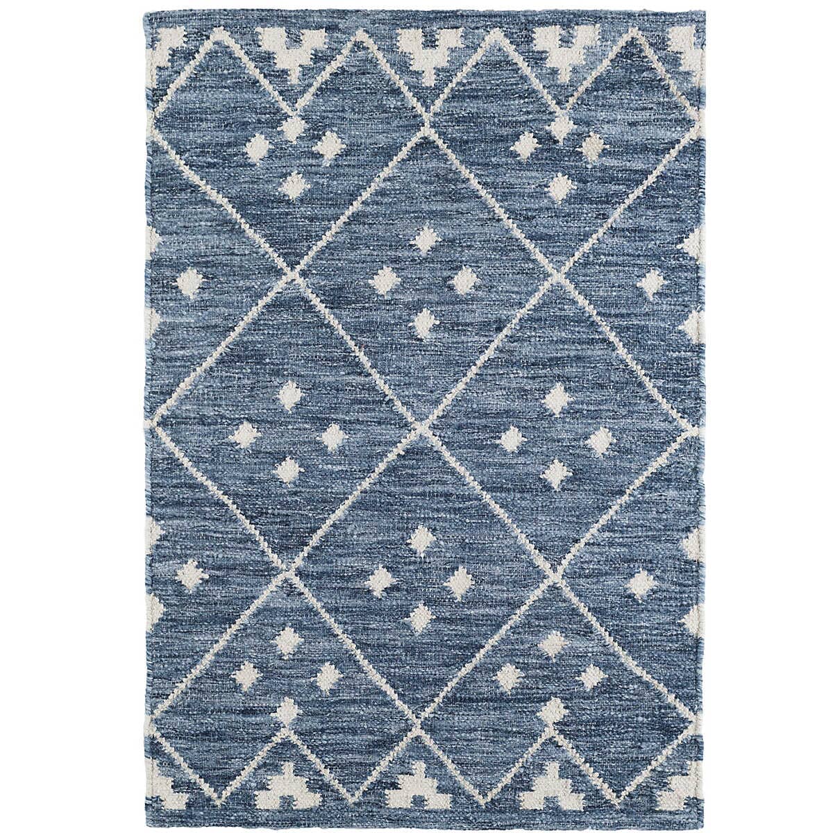 Kota Indigo Woven Wool Rug Rugs